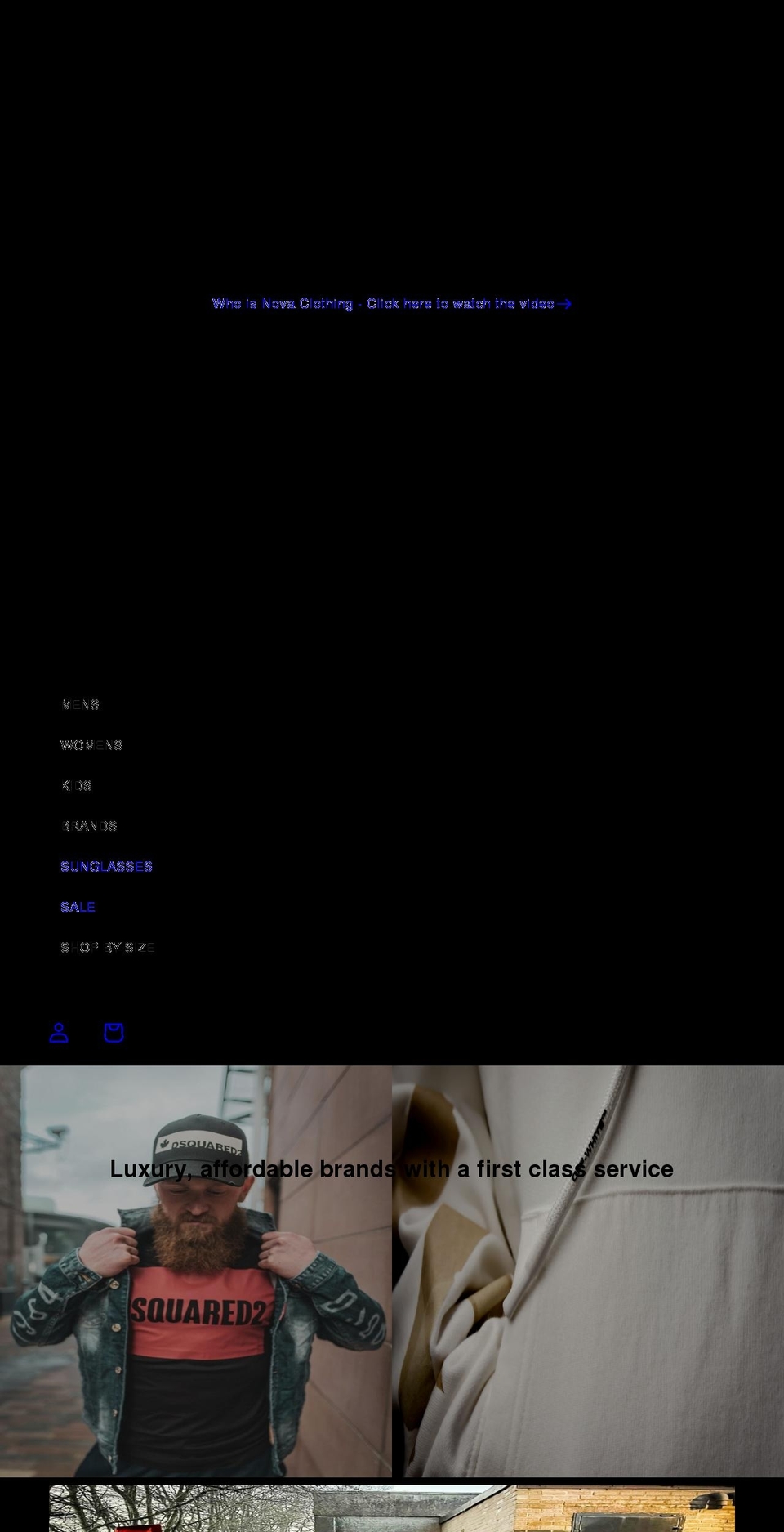 novaclothing.co.uk shopify website screenshot