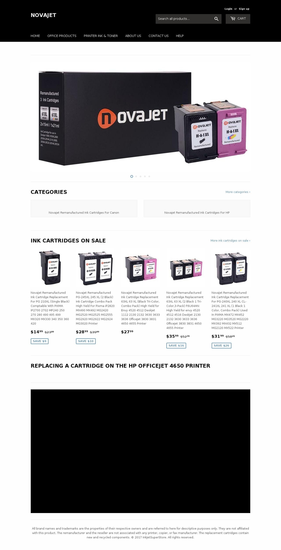 novajetlife.com — Shopify storefront screenshot