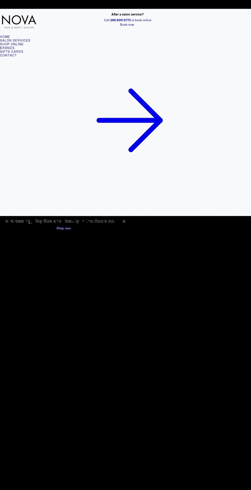 novaonline.com.au shopify website screenshot