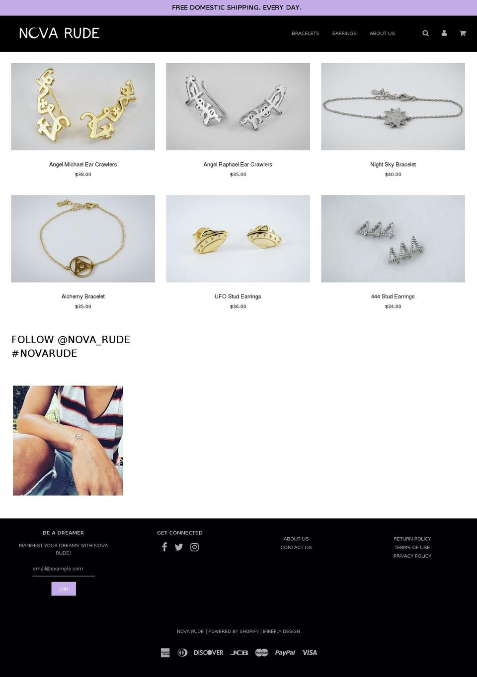 novarude.com — Shopify storefront screenshot