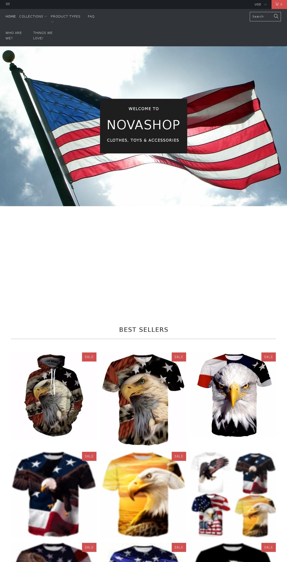 novashop.co shopify website screenshot