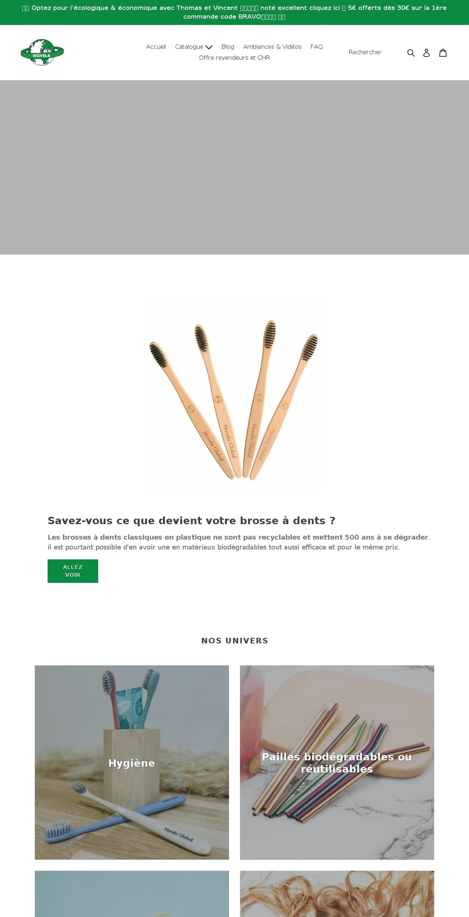 novela-global.com shopify website screenshot