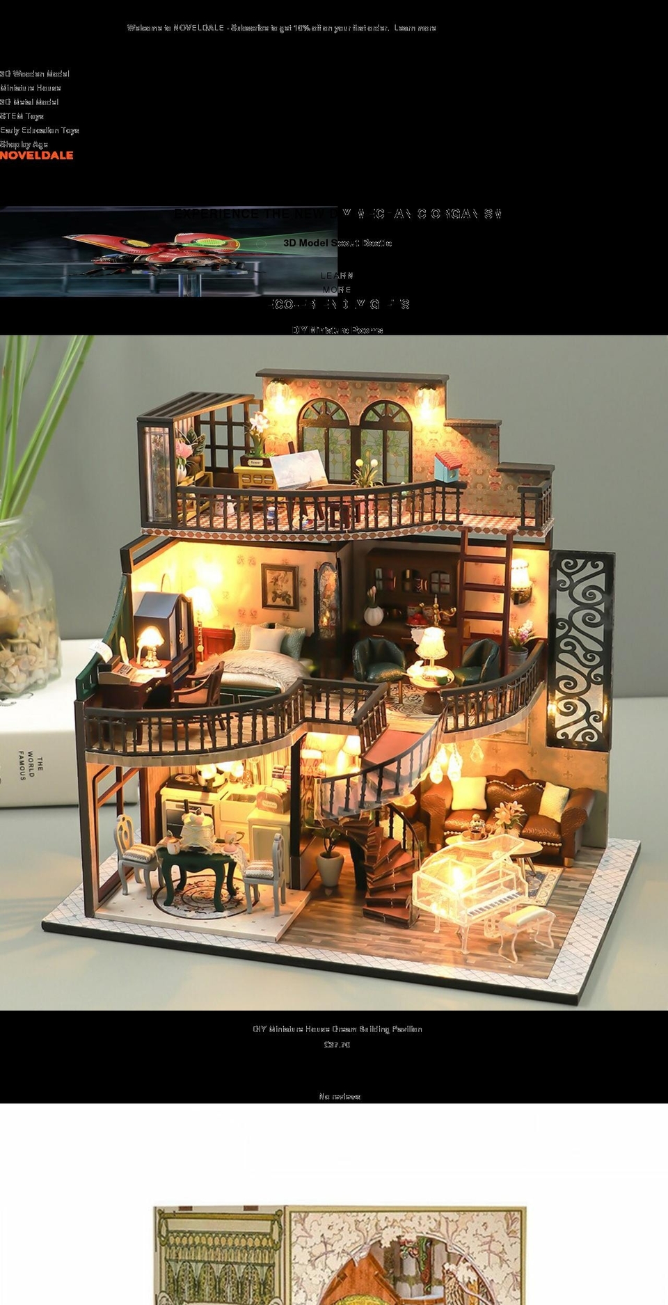 noveldale.com shopify website screenshot