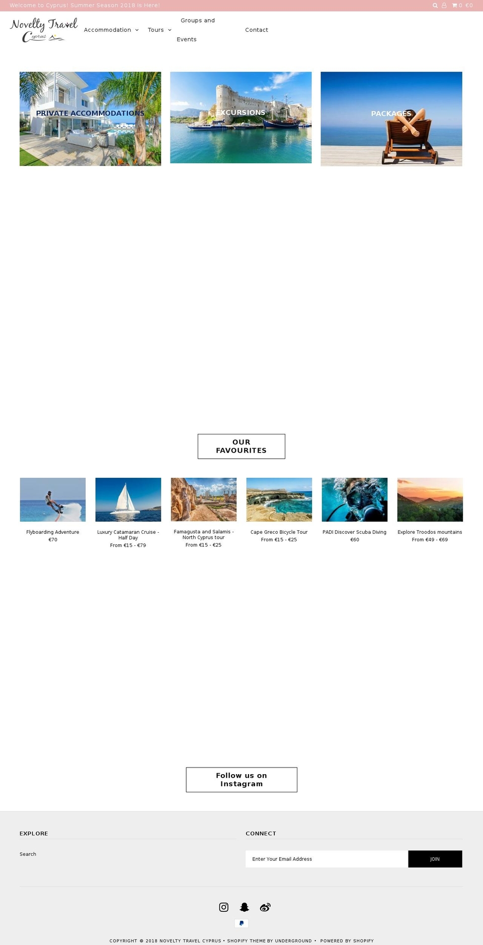 noveltytravelcy.com shopify website screenshot