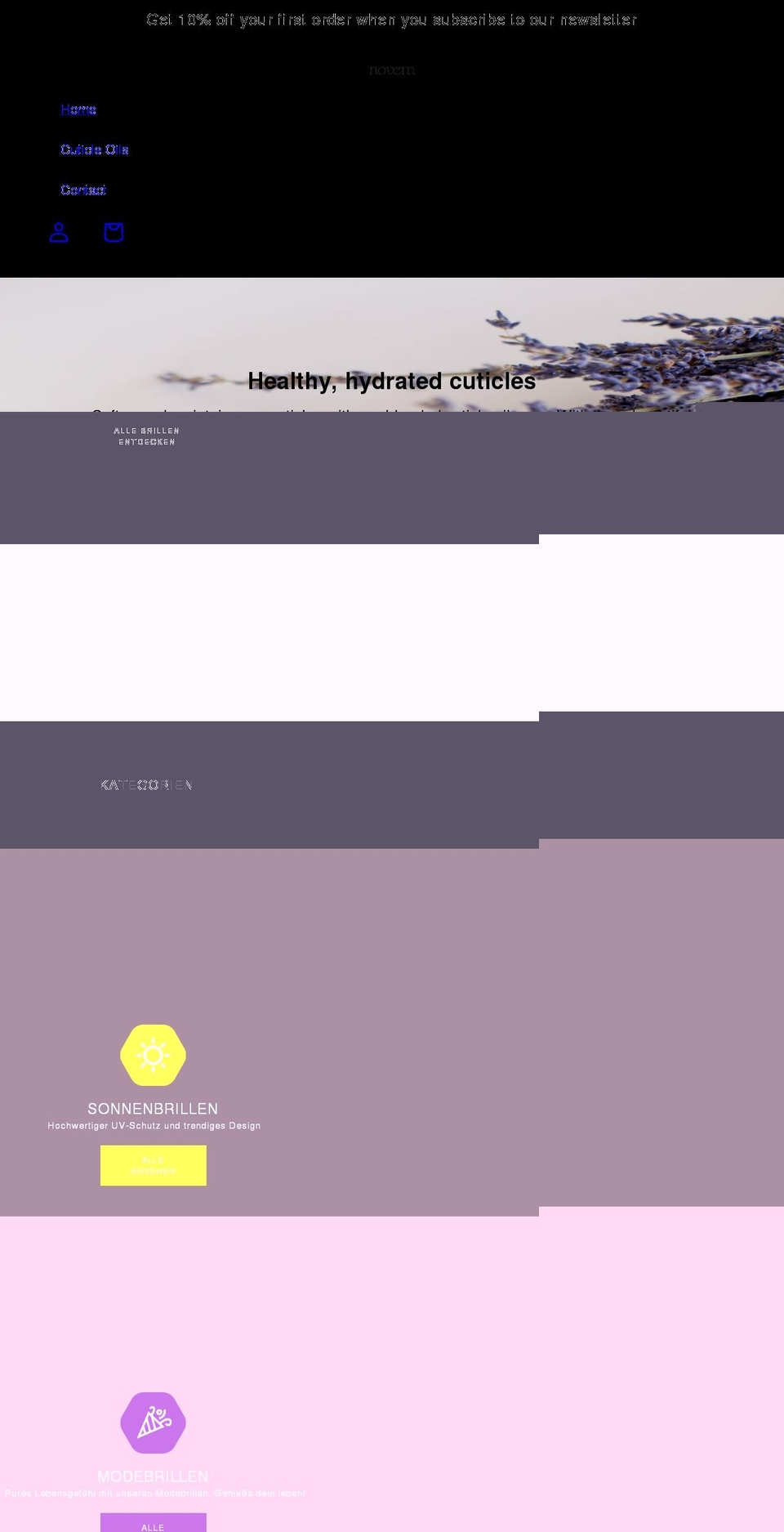 novem9.co.uk shopify website screenshot