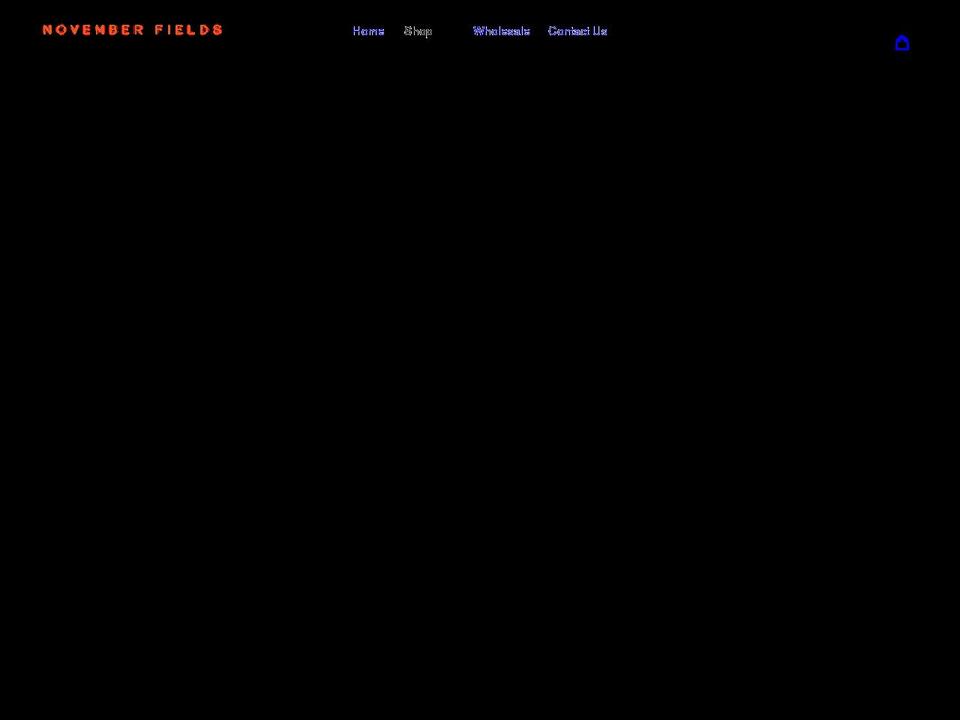 novemberfields.com shopify website screenshot