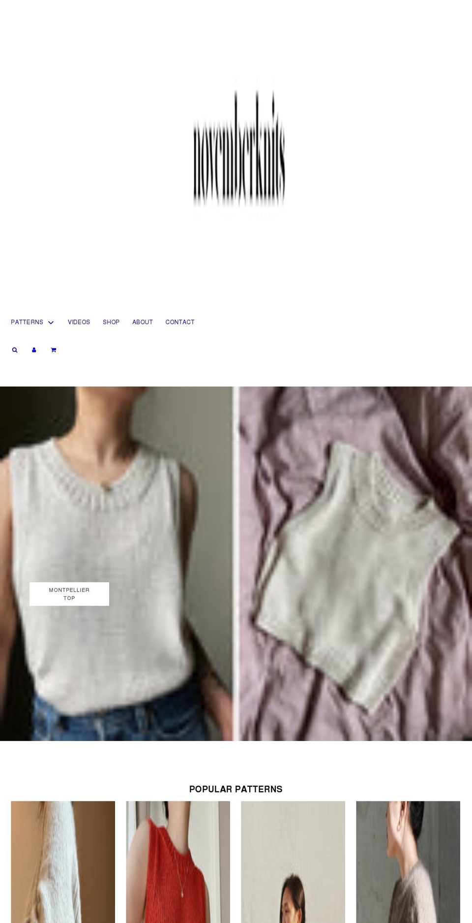 novemberknits.com shopify website screenshot