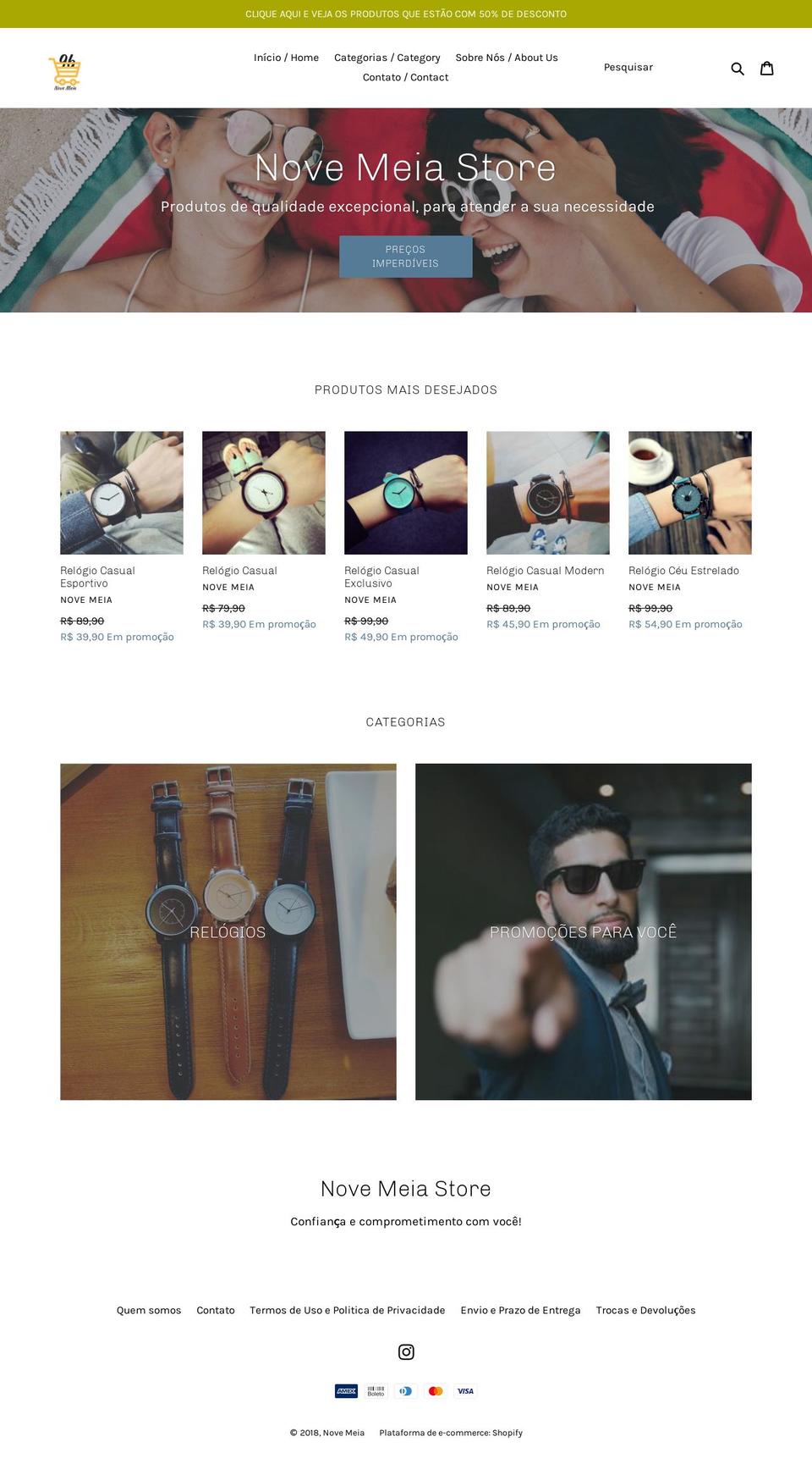 novemeia.com — Shopify storefront screenshot