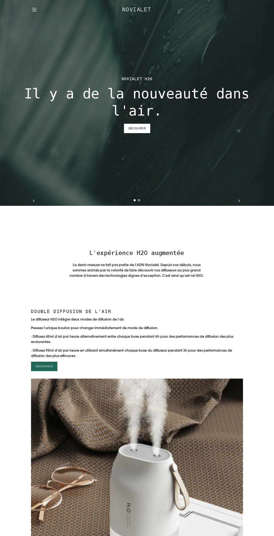 novialet.com shopify website screenshot