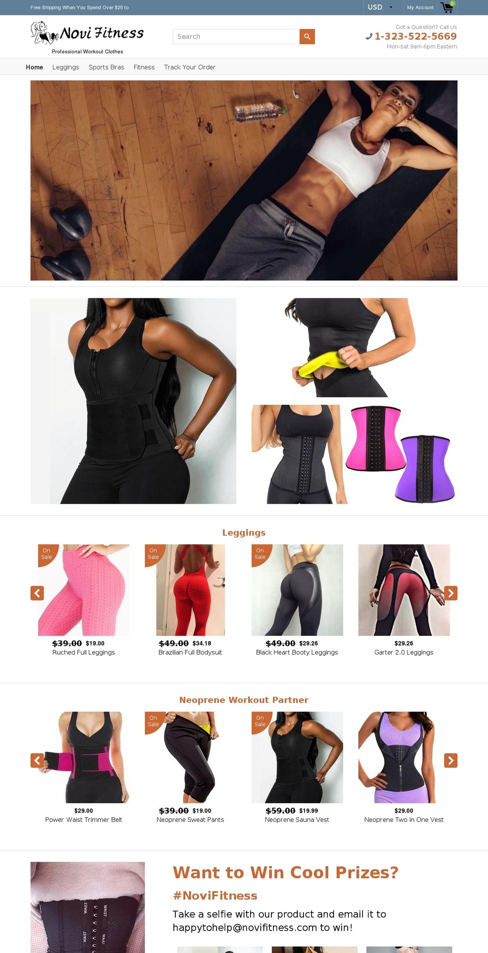 novifitness.com — Shopify storefront screenshot