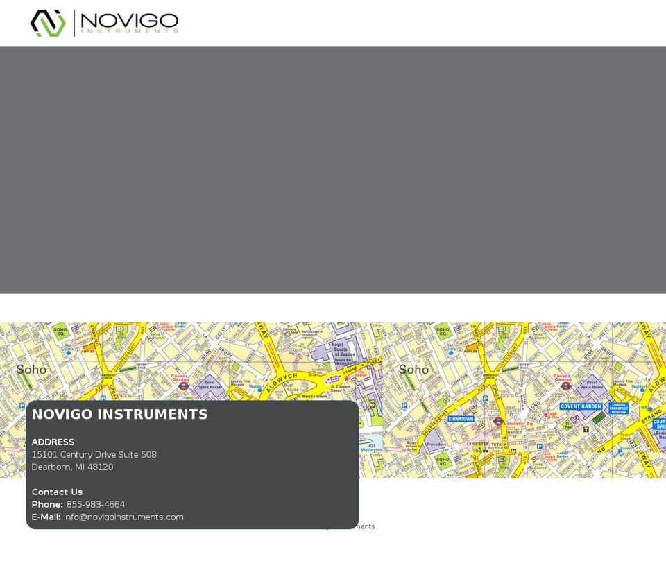 novigoinstruments.com shopify website screenshot