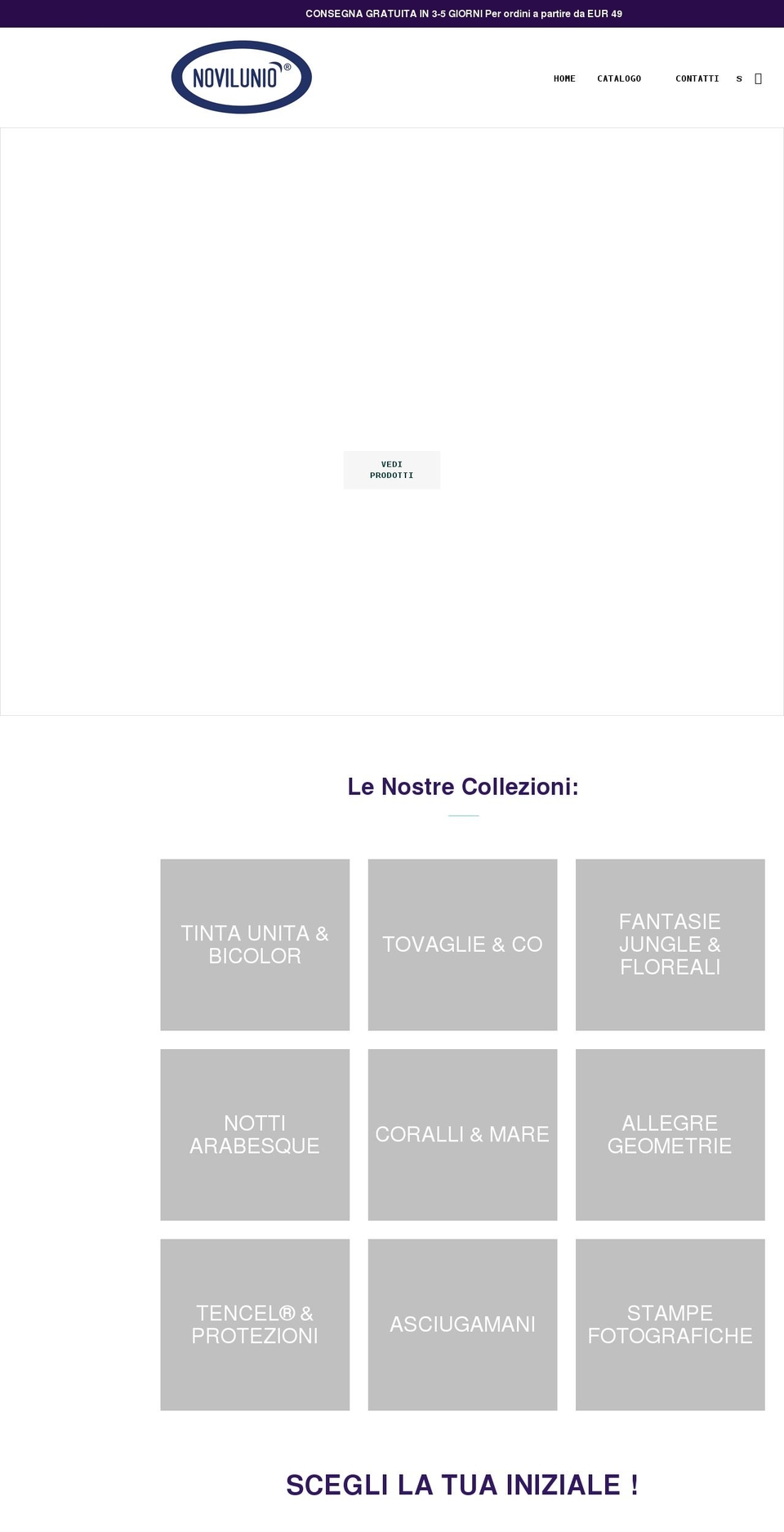 novilunio.it shopify website screenshot