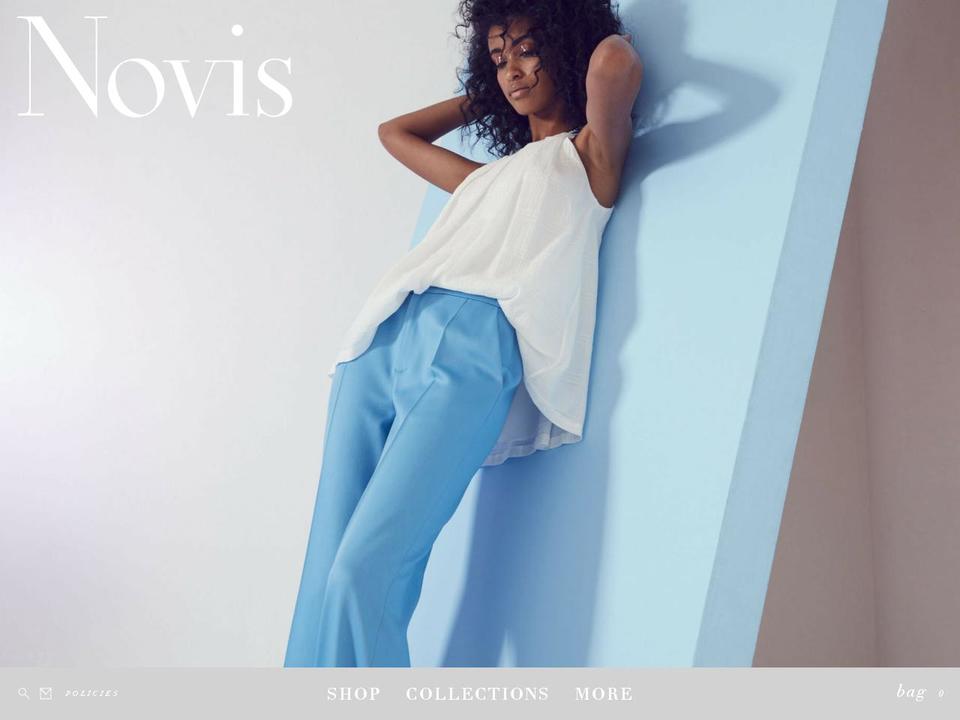 novisnyc.com shopify website screenshot