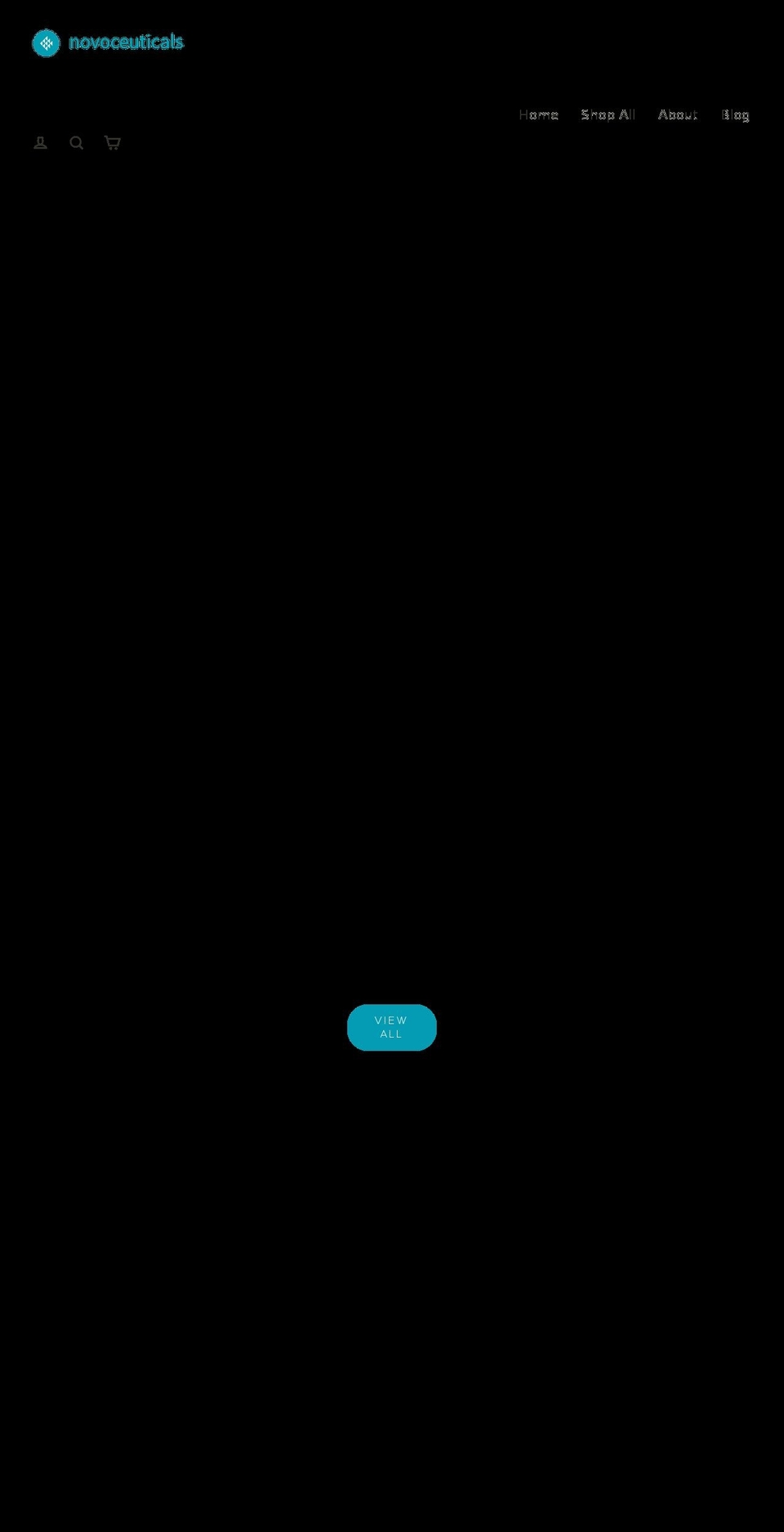 novoceuticals.com shopify website screenshot