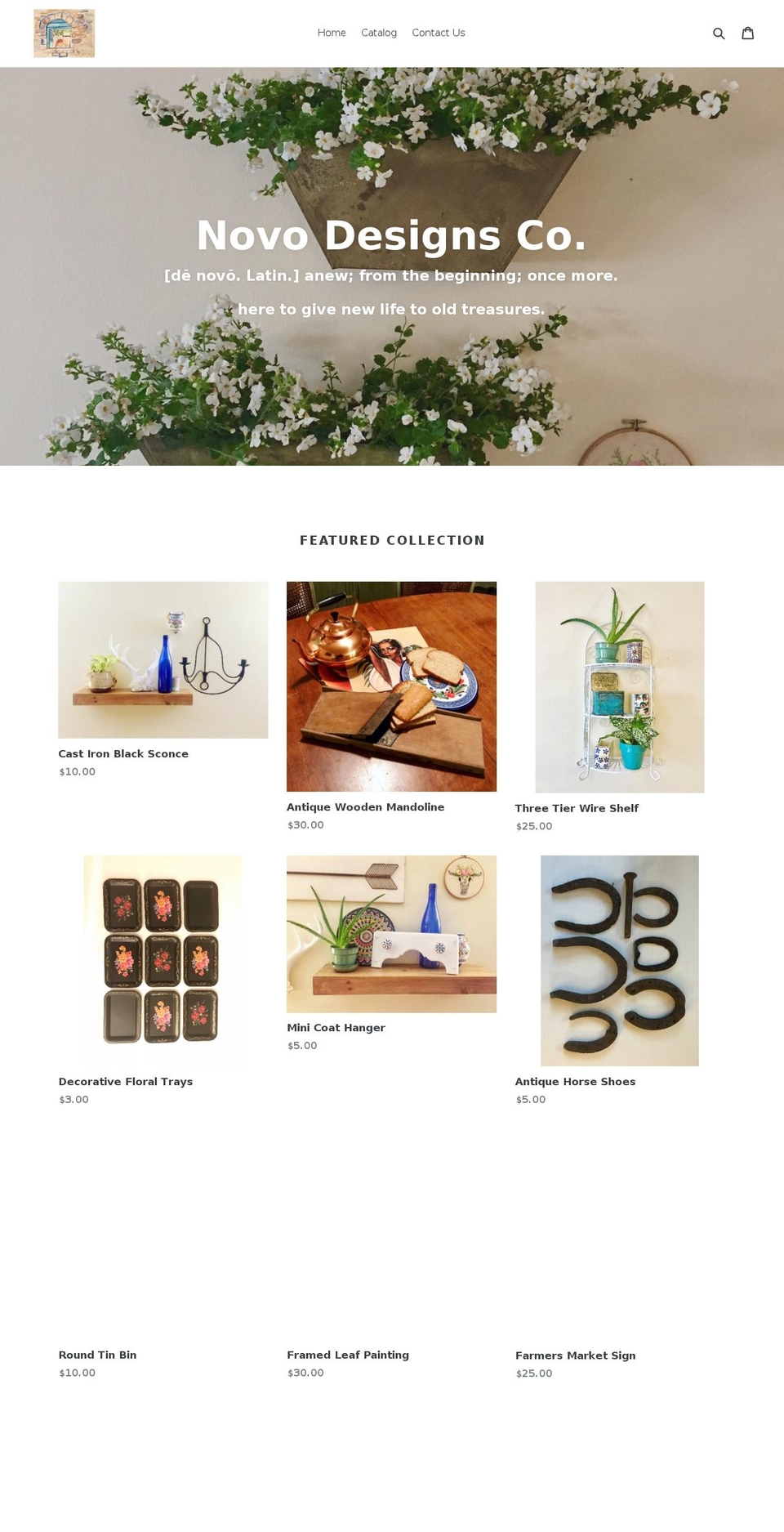 novodesignsco.com — Shopify storefront screenshot