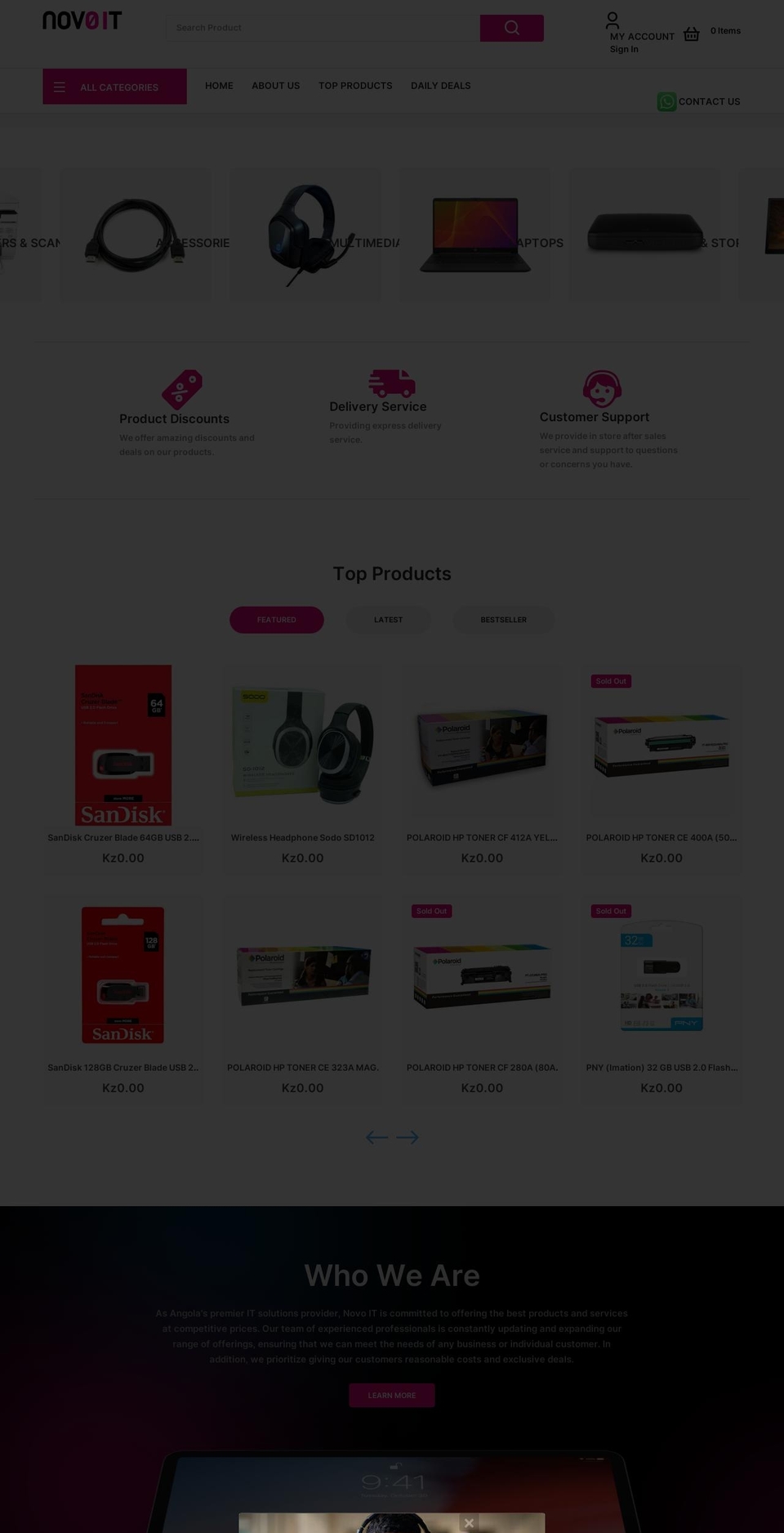 Smart Shopify theme site example novoit.co