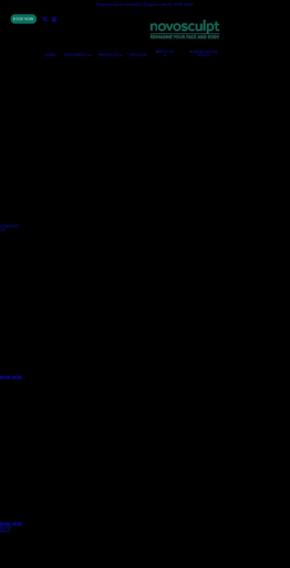 novosculpt.com shopify website screenshot