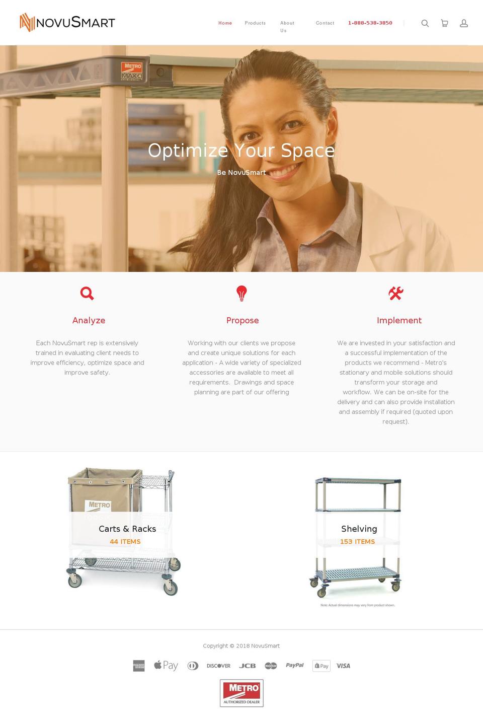novusmart.com — Shopify storefront screenshot