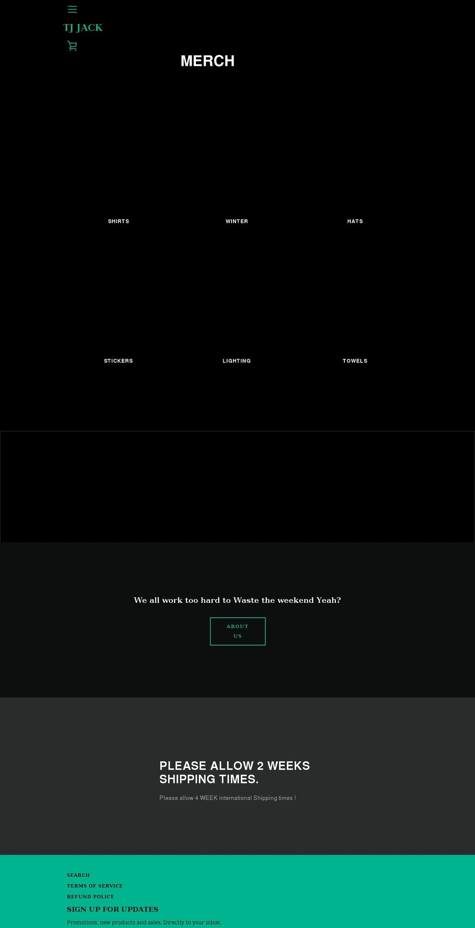 nowastedweekends.com shopify website screenshot