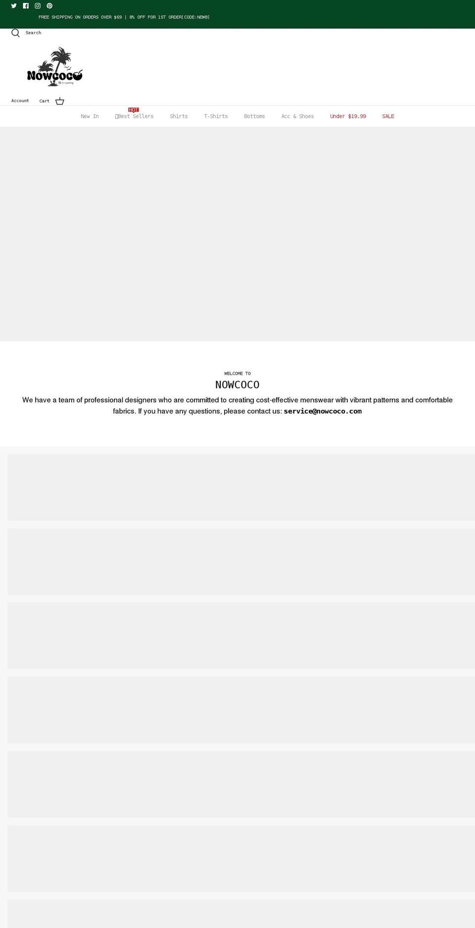 nowcoco.com shopify website screenshot