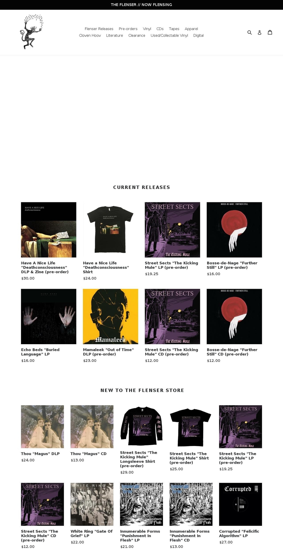 nowflensing.com shopify website screenshot