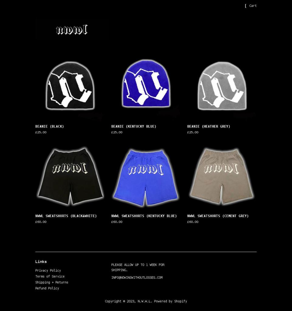 nowinswithoutlosses.com shopify website screenshot