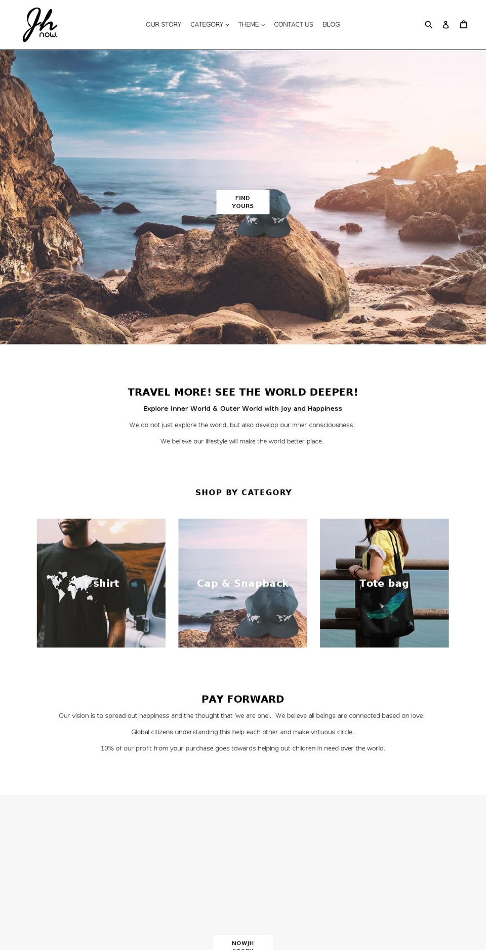 nowjh.com — Shopify storefront screenshot
