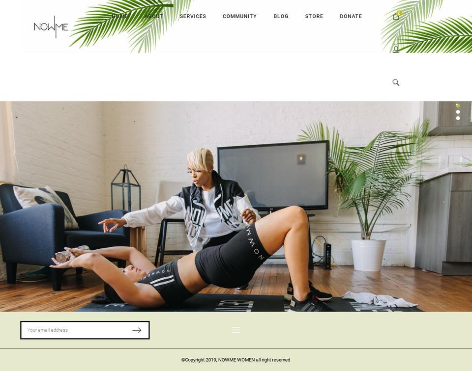nowmewomen.com — Shopify storefront screenshot