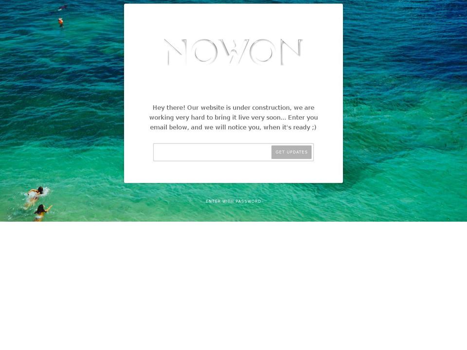 Nowon V1.0 Shopify theme site example nowon.life