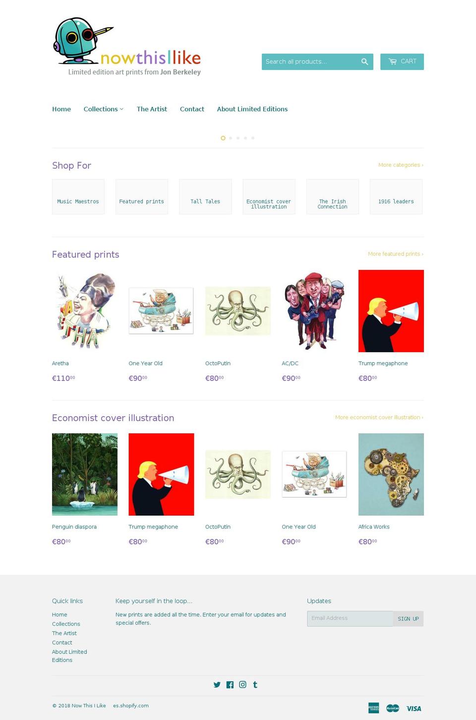 nowthisilike.com — Shopify storefront screenshot