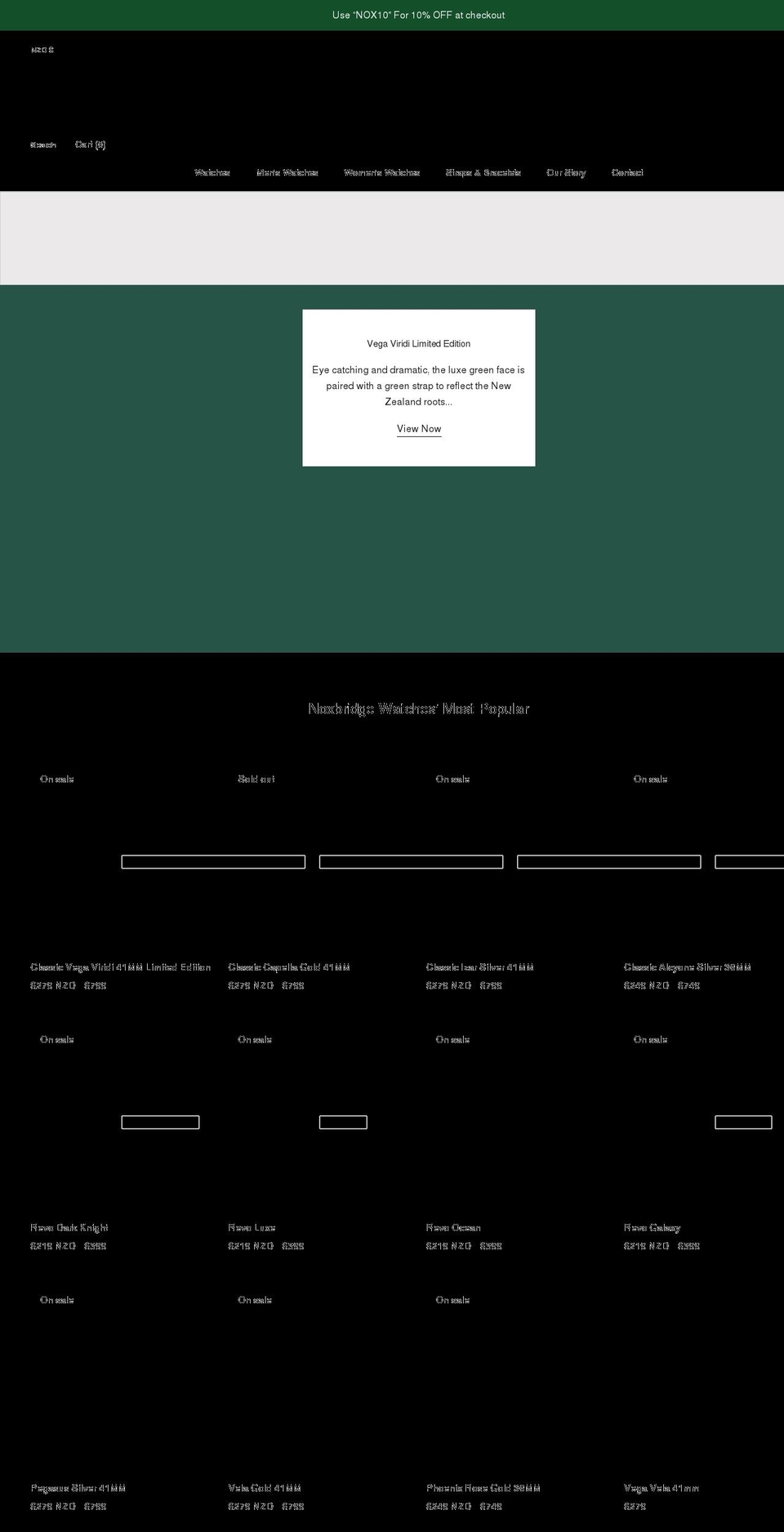 nox-bridge.com shopify website screenshot