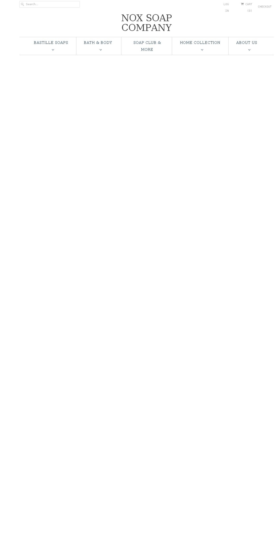 noxsoapco.com shopify website screenshot