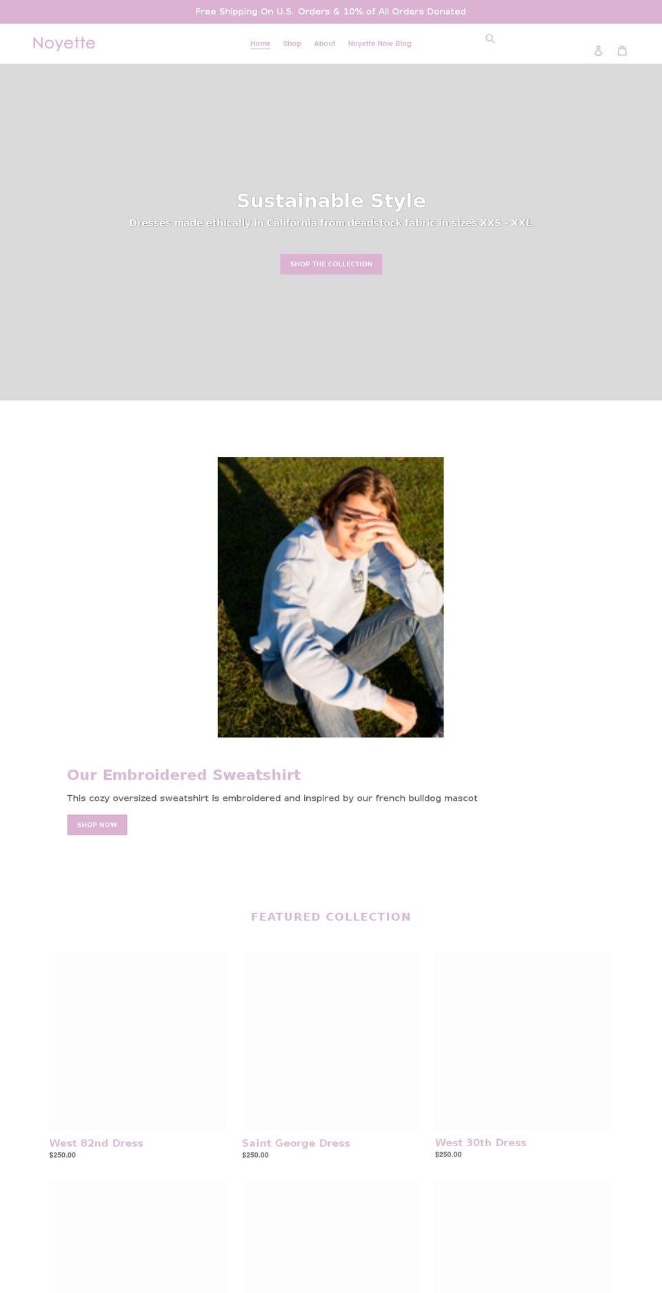 noyette.com shopify website screenshot