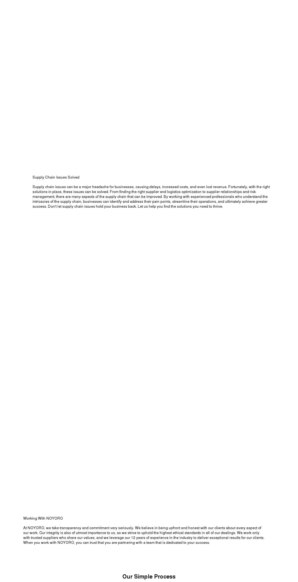 noyoro.com shopify website screenshot