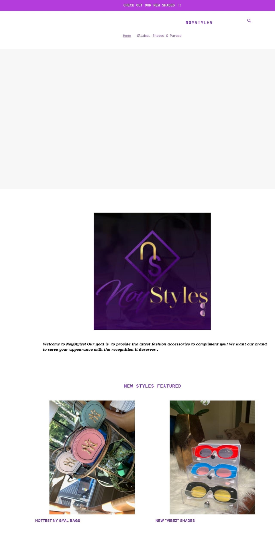 noystyles.com shopify website screenshot