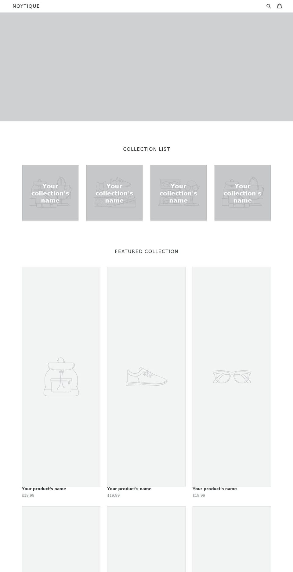 noytique.com — Shopify storefront screenshot