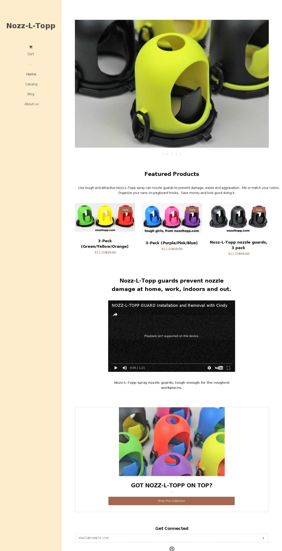 nozz-l-topp.com shopify website screenshot