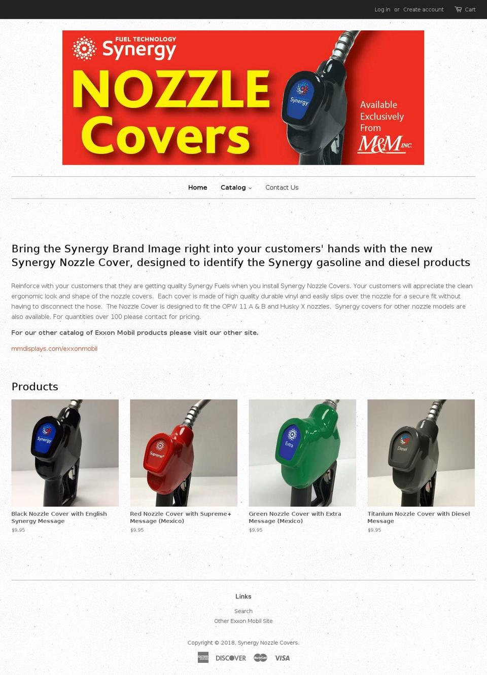 nozzlecover.com — Shopify storefront screenshot