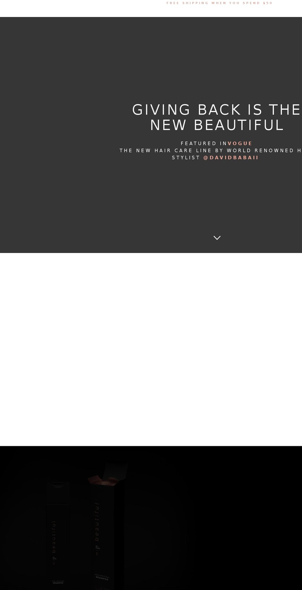 npbeautiful.com — Shopify storefront screenshot