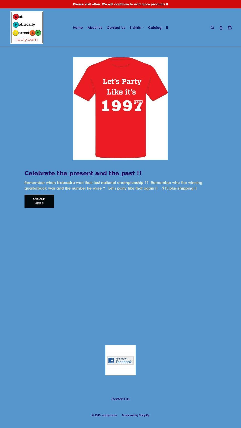 npcly.com — Shopify storefront screenshot