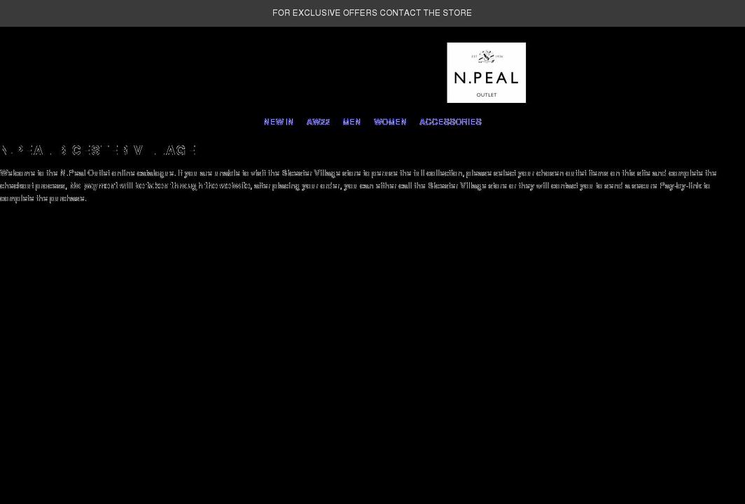 npealoutlet.com shopify website screenshot