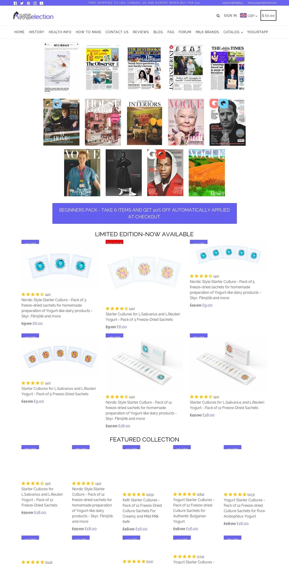 npselection.com — Shopify storefront screenshot