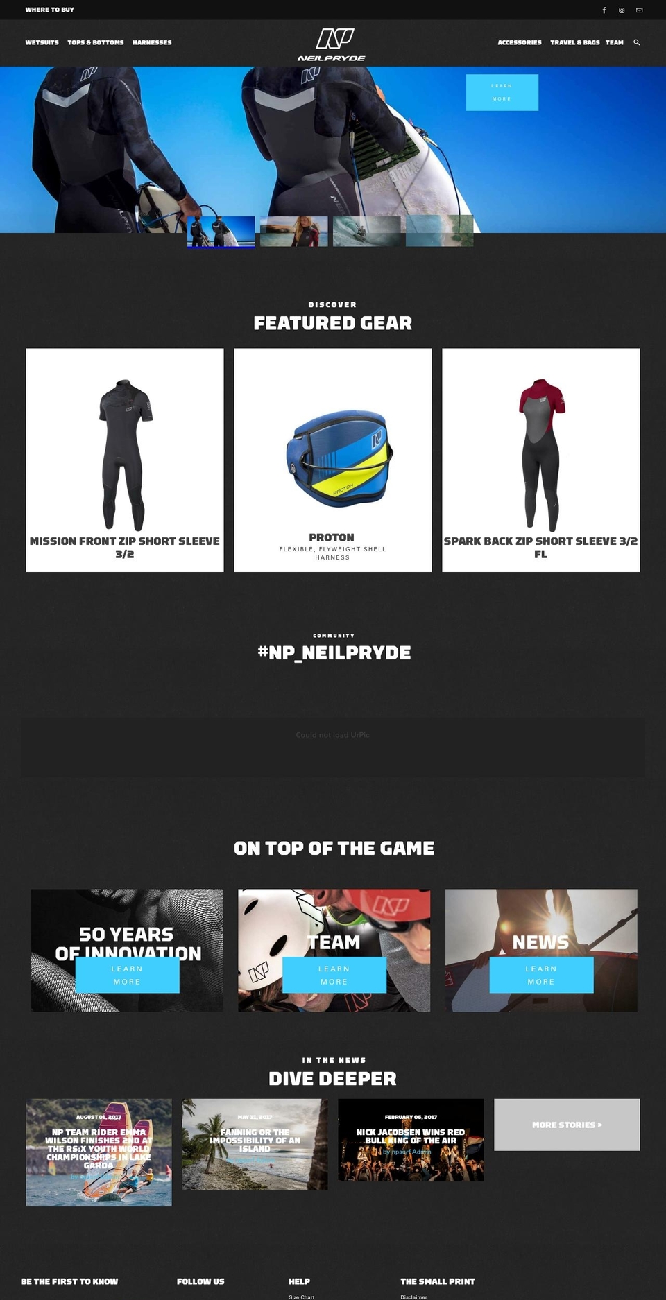 npsurf.com shopify website screenshot