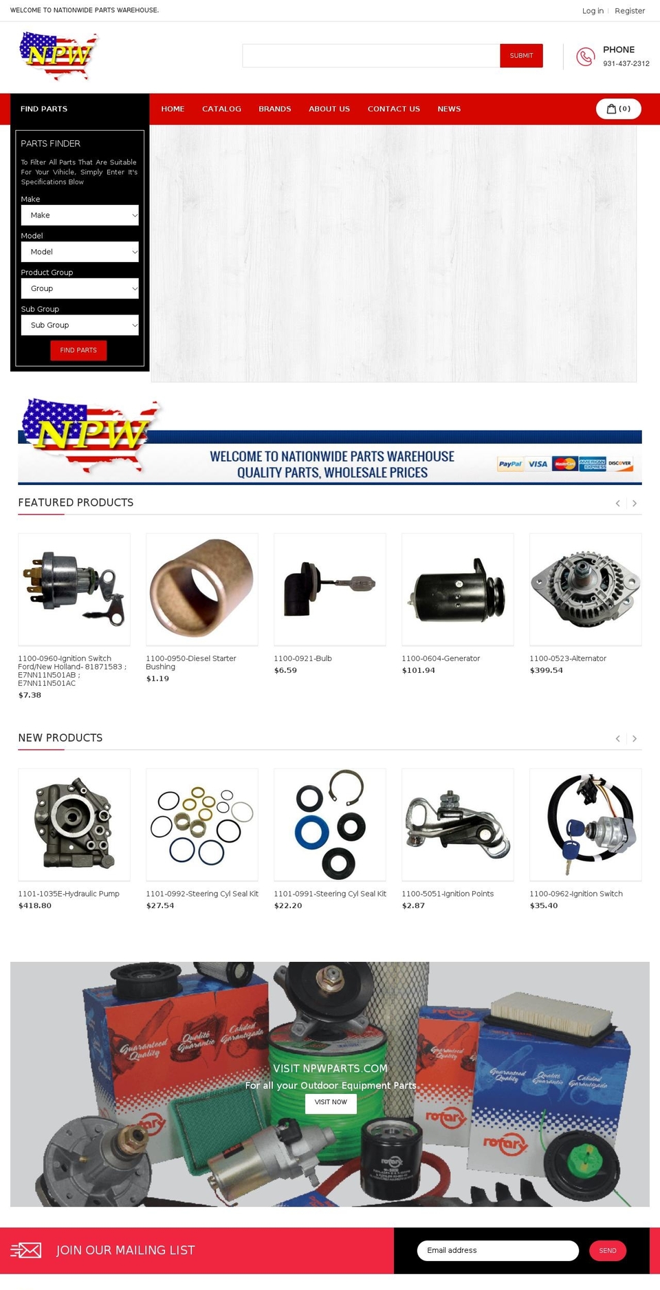 NPW V2 by Enam Shopify theme site example npw-parts.com