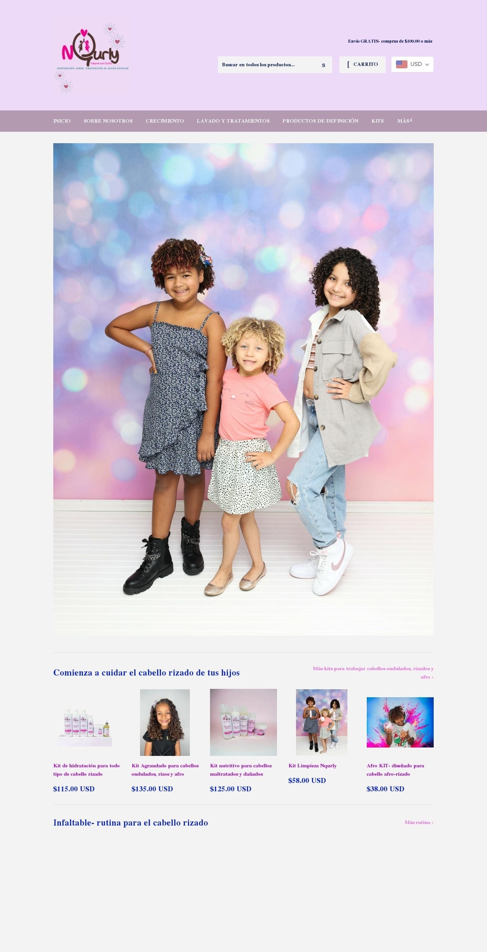 nqurly-noalbullying.com shopify website screenshot