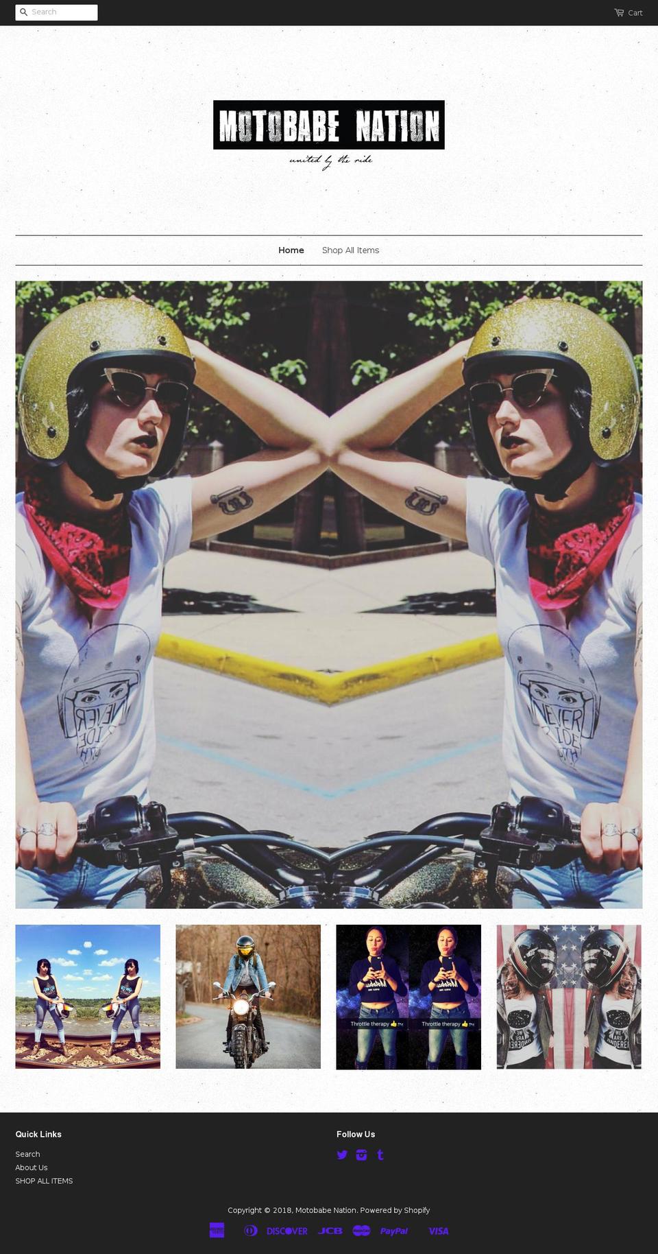 nrbclothing.com — Shopify storefront screenshot