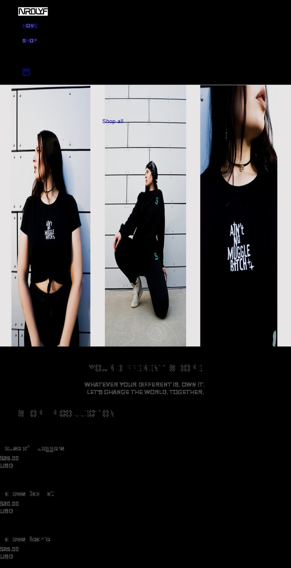 nrd4lyf.com — Shopify storefront screenshot