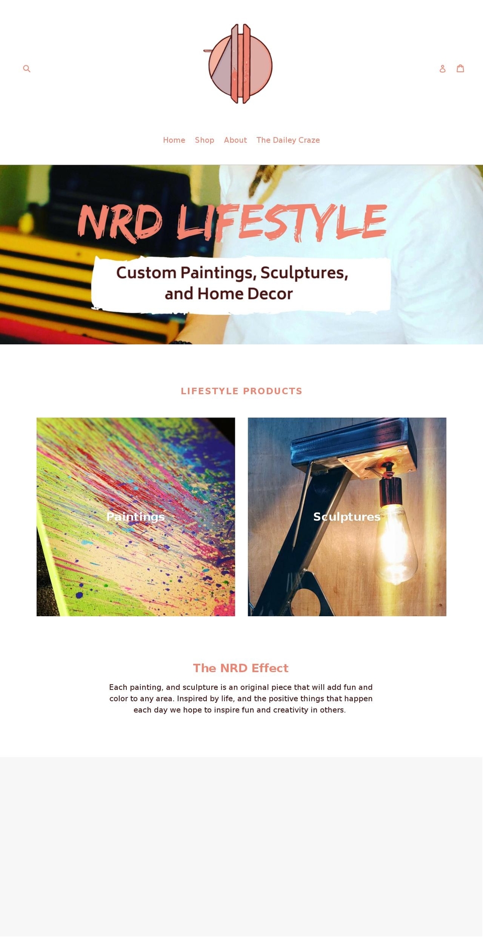 nrdlife.com — Shopify storefront screenshot