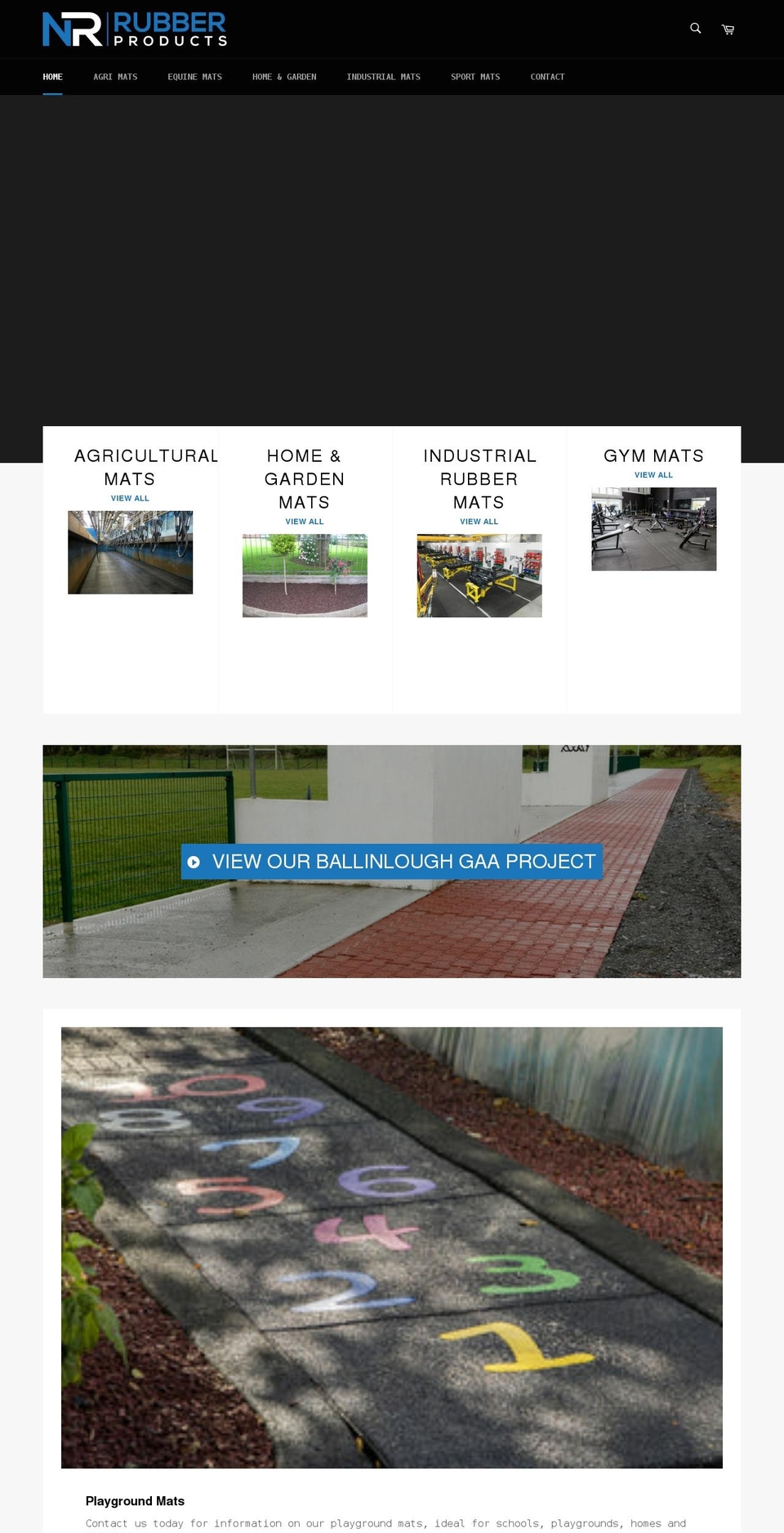 nrrubberproducts.com shopify website screenshot