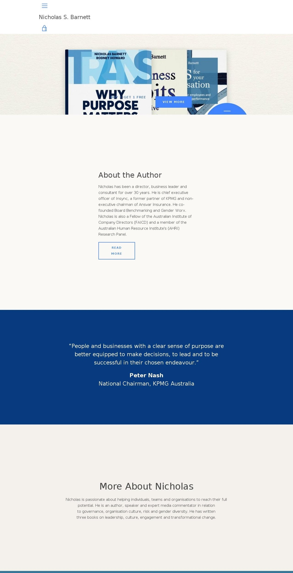 nsbarnett.com — Shopify storefront screenshot